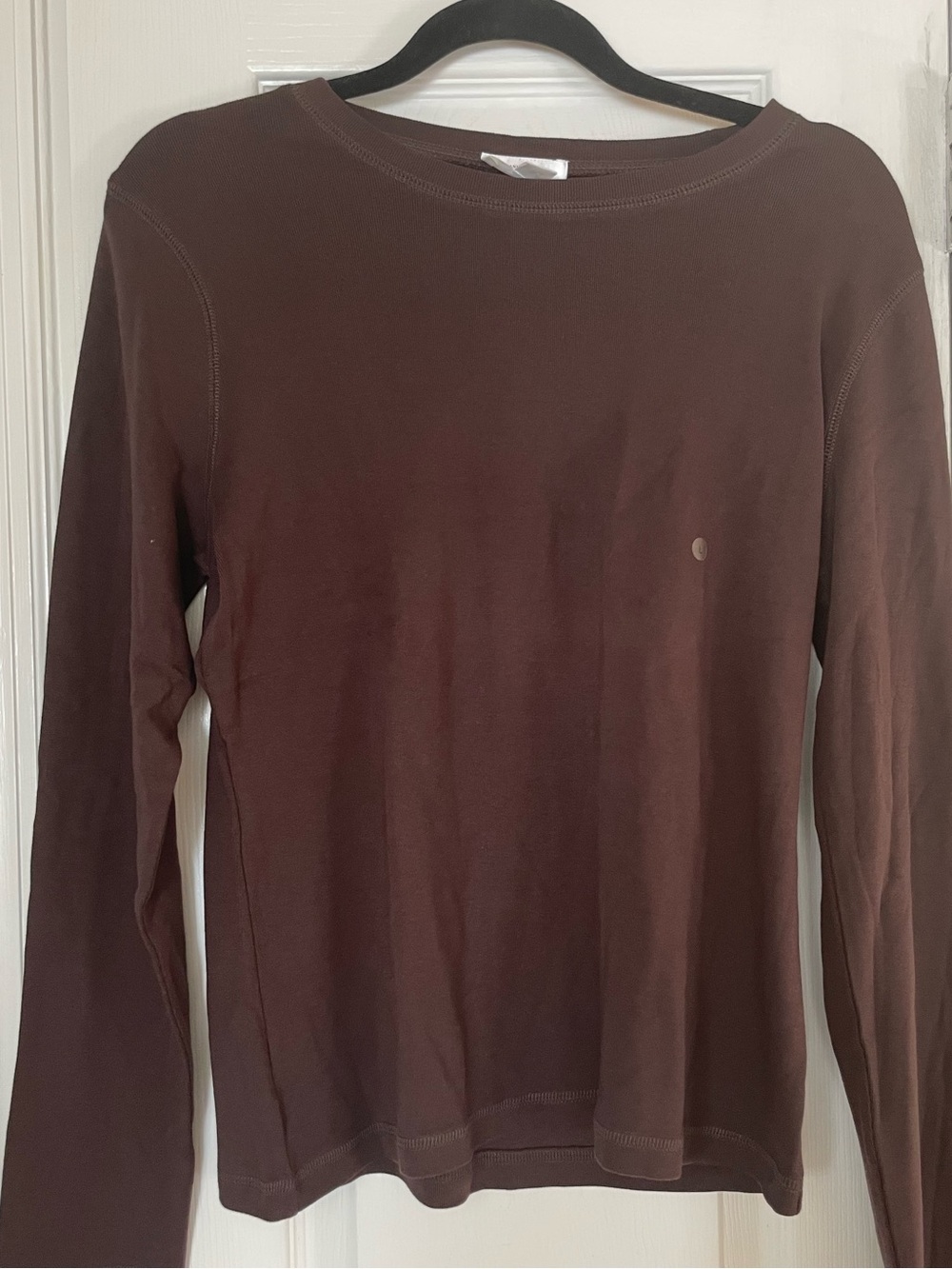 Ann Taylor LOFT Women's Long Sleeve Brown Knit Top